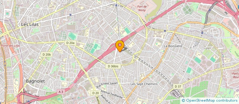 localisation de l'entreprise SCI DU 44 RUE DE LA LIBRE PENSEE à ROMAINVILLE