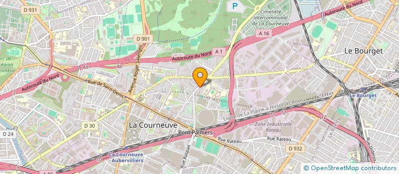 localisation de l'entreprise SCI DU 44 RUE EDGAR QUINET à LA COURNEUVE