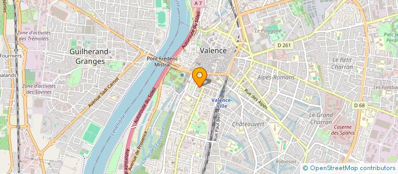 localisation de l'entreprise SCI DU 45 E PARALLELE à VALENCE
