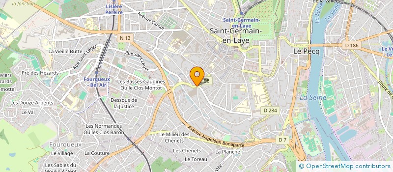 localisation de l'entreprise SCI DU 45 FRENEUSE  SAINT-GERMAIN-EN-LAYE