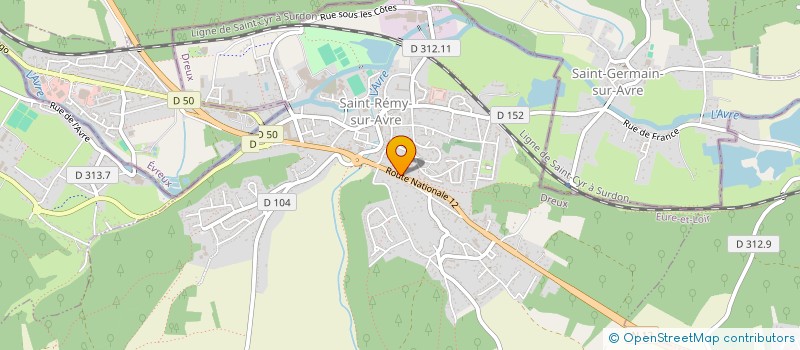 localisation de l'entreprise SCI DU 45 RN 12 à SAINT-REMY-SUR-AVRE