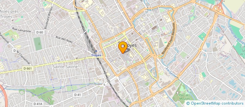 localisation de l'entreprise SCI DU 45 RUE DES QUINZE VINGTS à TROYES