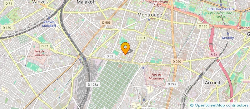 localisation de l'entreprise SCI DU 45 RUE MOLIERE  MONTROUGE