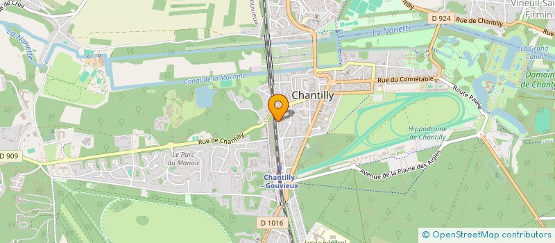localisation de l'entreprise SCI DU 46 BIS RUE D'ORGEMONT A CHANTILLY  CHANTILLY