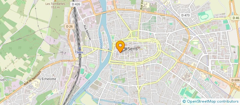localisation de l'entreprise SCI DU 46 GRANDE RUE A SENS à SENS