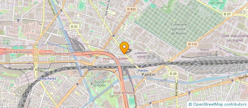 localisation de l'entreprise SCI DU 46 MAGENTA à PANTIN