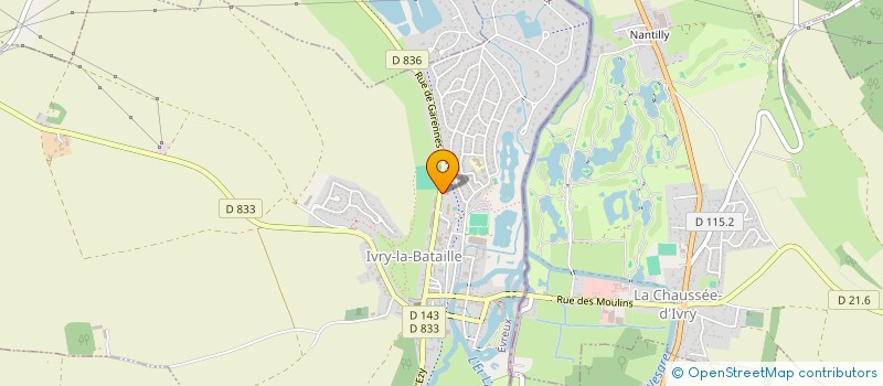 localisation de l'entreprise SCI DU 46 RUE DE GARENNES  IVRY-LA-BATAILLE