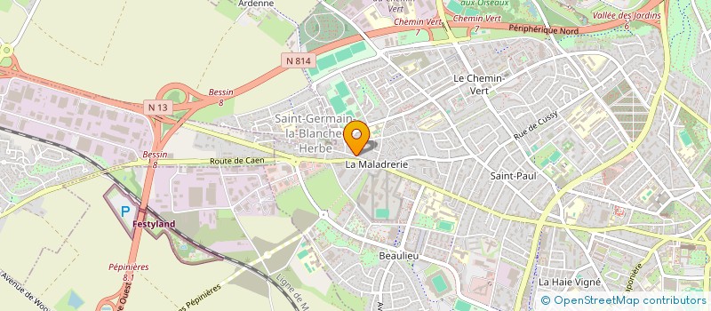 localisation de l'entreprise SCI DU 46 RUE DE L'EGLISE à CAEN