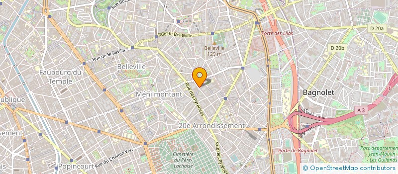 localisation de l'entreprise SCI DU 46 RUE DE LA CHINE  PARIS