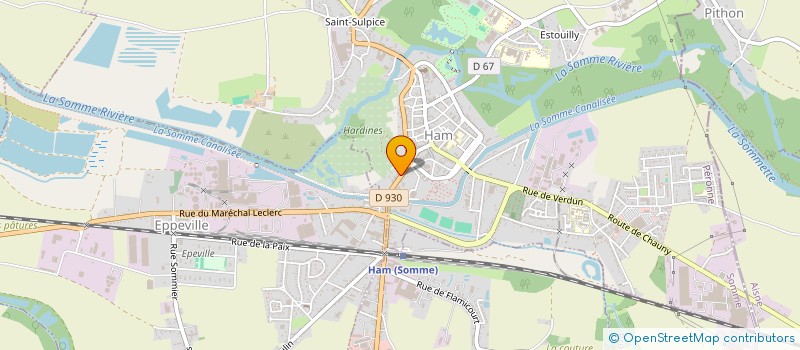 localisation de l'entreprise SCI DU 46 RUE DE NOYON à HAM