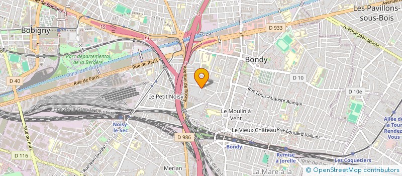 localisation de l'entreprise SCI DU 46 RUE MICHELET  BONDY