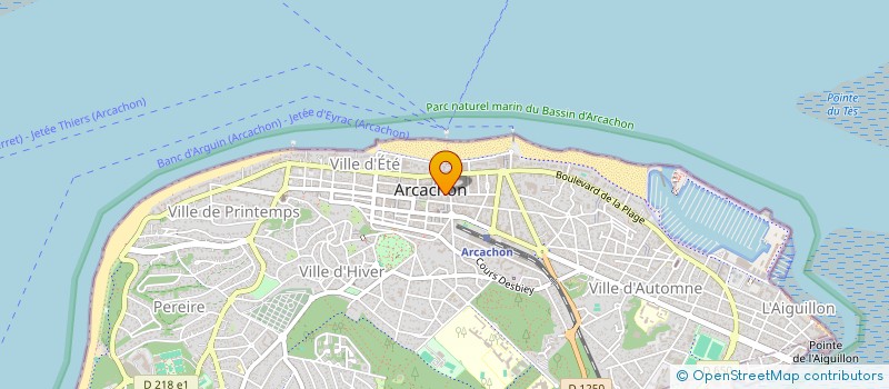 localisation de l'entreprise SCI DU 47 AV DE LAMARTINE  ARCACHON