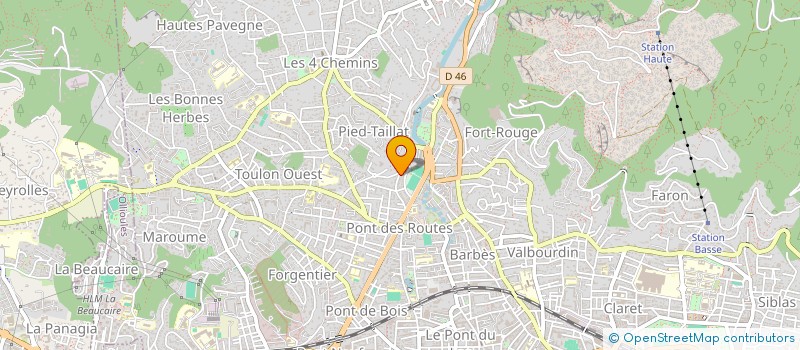 localisation de l'entreprise SCI DU 47 BD DU LYCEE  TOULON