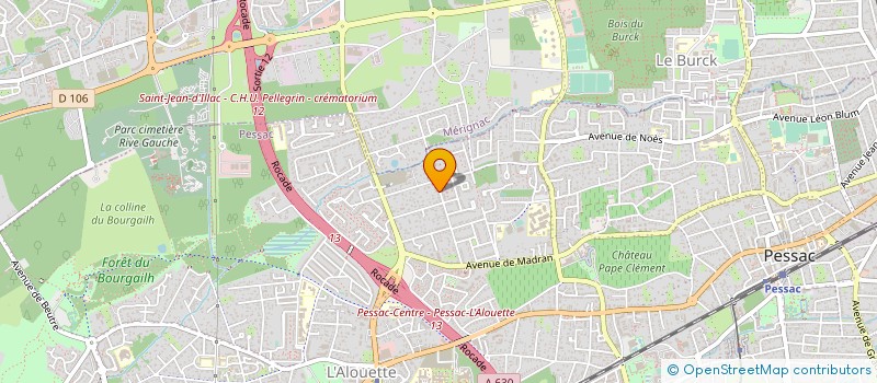 localisation de l'entreprise SCI DU 47 RUE MARCELLIN BERTHELOT  PESSAC