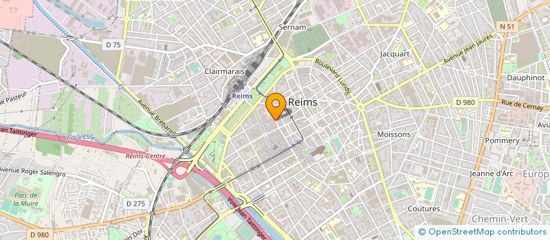 localisation de l'entreprise SCI DU 48 FAUBOURG LEON BOURGEOIS  REIMS