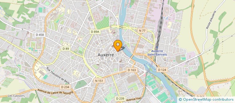 localisation de l'entreprise SCI DU 48 RUE SOUS MURS à AUXERRE