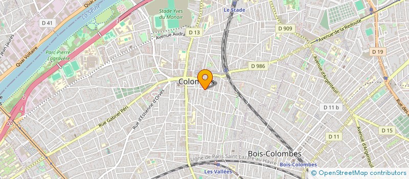 localisation de l'entreprise SCI DU 49-51 RUE DU GENERAL DE GAULLE  COLOMBES