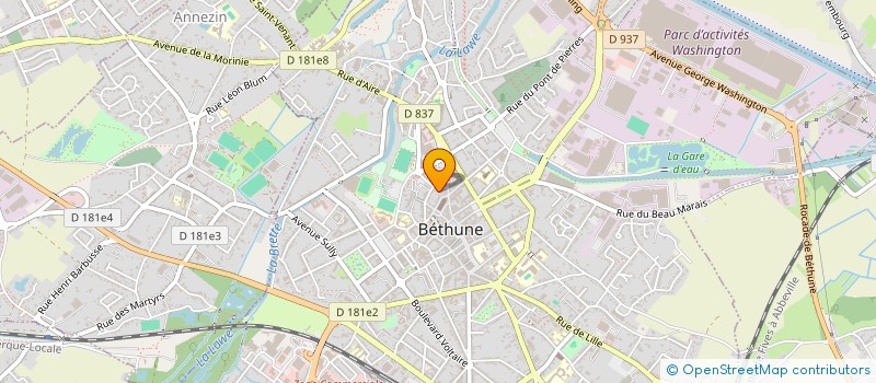 localisation de l'entreprise SCI DU 49  BETHUNE