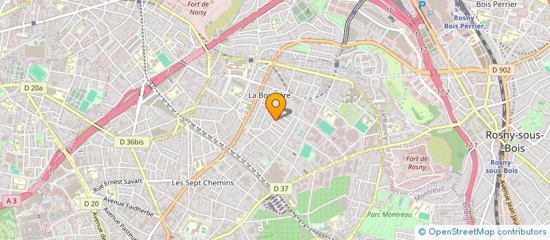 localisation de l'entreprise SCI DU 49 RUE DU VOLGA à MONTREUIL