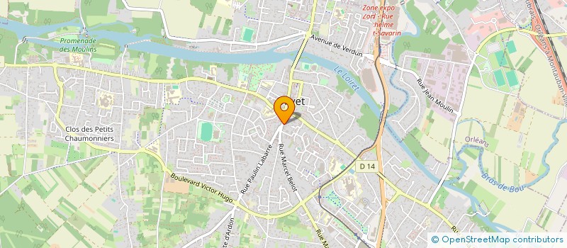 localisation de l'entreprise SCI DU 491 R MARCEL BELOT à OLIVET