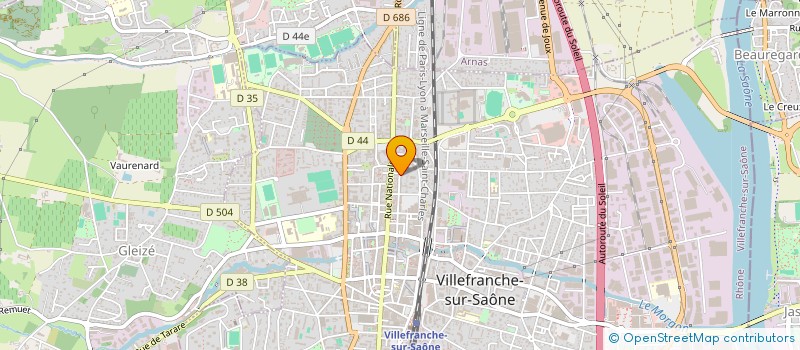 localisation de l'entreprise SCI DU 492 RUE ETIENNE POULET  VILLEFRANCHE-SUR-SAONE