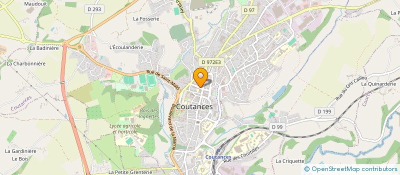 localisation de l'entreprise SCI DU 4BIS RUE TOURVILLE  COUTANCES