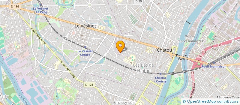 localisation de l'entreprise SCI DU 5-7 RUE ST PIERRE  CHATOU