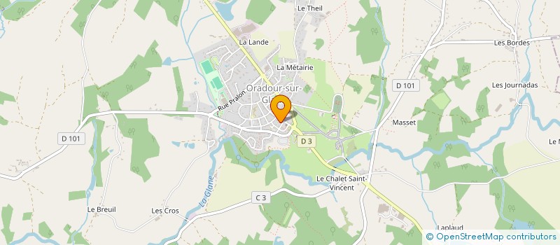 localisation de l'entreprise SCI DU 5 AV DU 10 JUIN à ORADOUR-SUR-GLANE