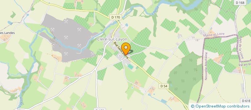 localisation de l'entreprise SCI DU 5 AVENUE JEAN JAURES  CLERE-SUR-LAYON