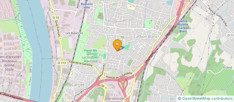 localisation de l'entreprise SCI DU 5 AVENUE LEON BLUM  CARBON BLANC