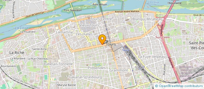 localisation de l'entreprise SCI DU 5 BOULEVARD BERANGER  TOURS