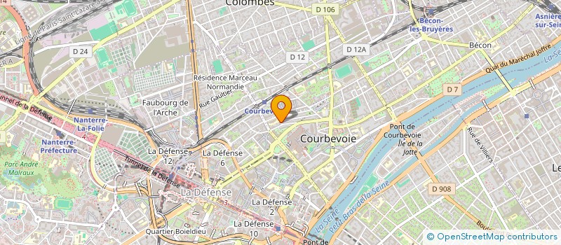 localisation de l'entreprise SCI DU 5 ET 7 RUE ADAM LEDOUX à COURBEVOIE