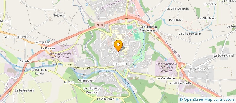 localisation de l'entreprise SCI DU 5 PLACE DE LA DUCHESSE ANNE  JOSSELIN