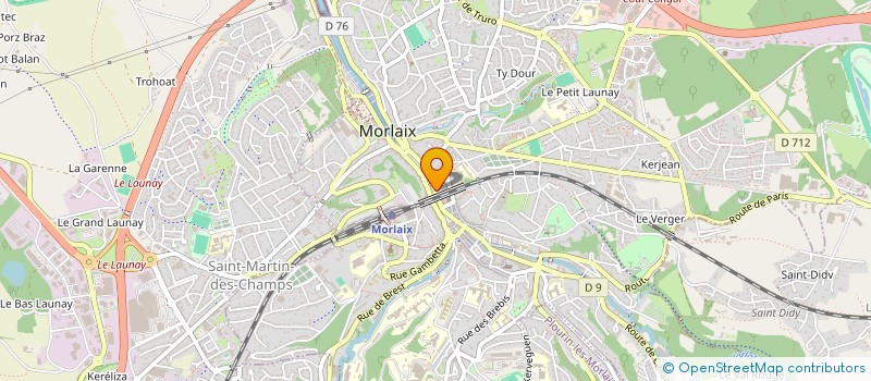 localisation de l'entreprise SCI DU 5 PLACE DU CORNIC  MORLAIX