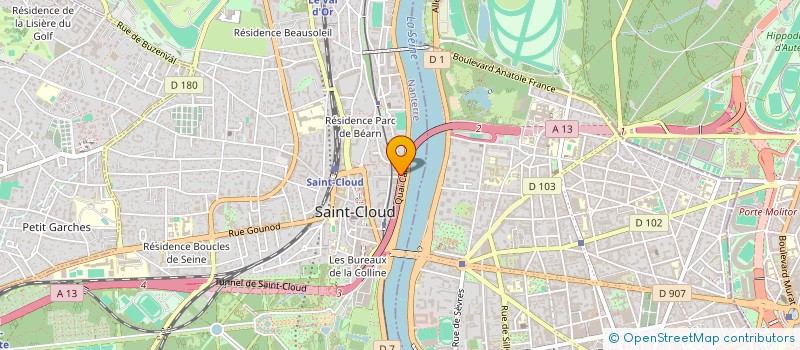 localisation de l'entreprise SCI DU 5 RUE BALZAC à SAINT CLOUD