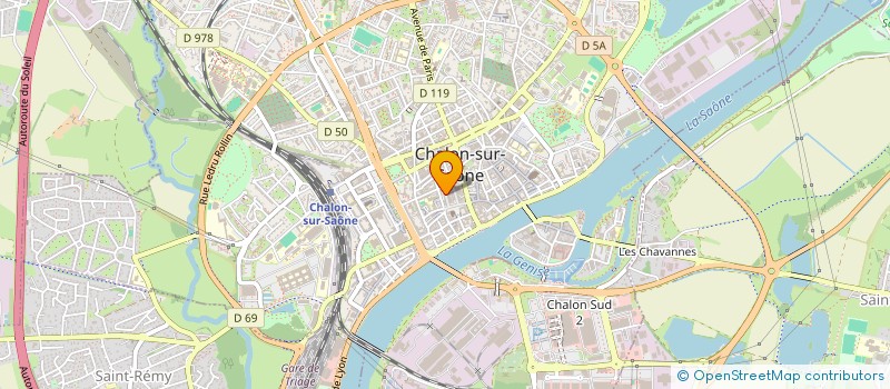 localisation de l'entreprise SCI DU 5 RUE BOICHOT à CHALON-SUR-SAONE