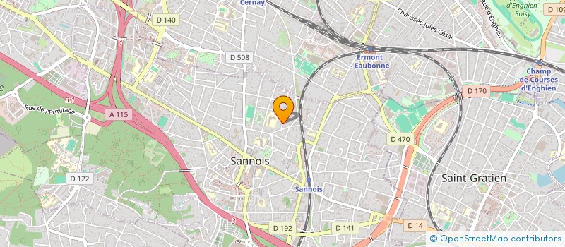 localisation de l'entreprise SCI DU 5 RUE D'ALSACE  SANNOIS