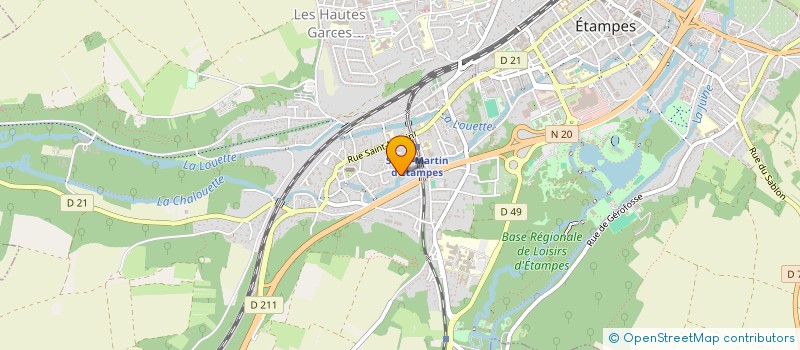 localisation de l'entreprise SCI DU 5 RUE DE LA DIGUE  ETAMPES