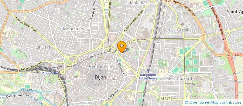 localisation de l'entreprise SCI DU 5 RUE DE MULHOUSE à DIJON