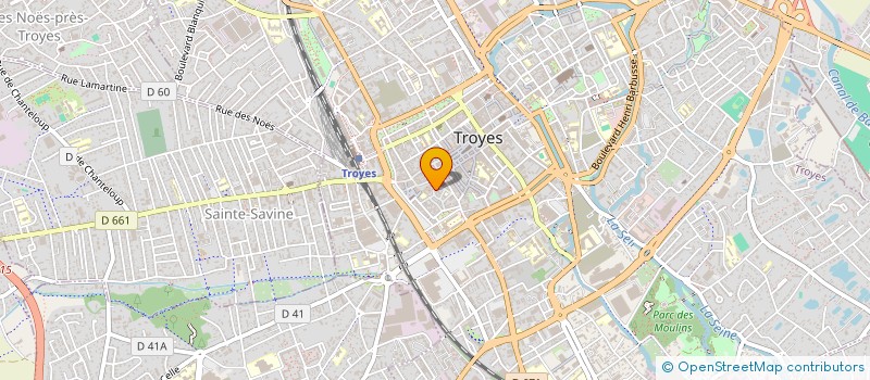 localisation de l'entreprise SCI DU 5 RUE DOMINIQUE  TROYES