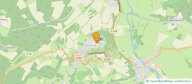 localisation de l'entreprise SCI DU 5 RUE DU CHAPITRE à VEZELAY