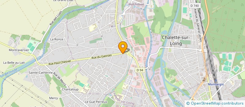 localisation de l'entreprise SCI DU 5 RUE DU GATINAIS  CHALETTE-SUR-LOING