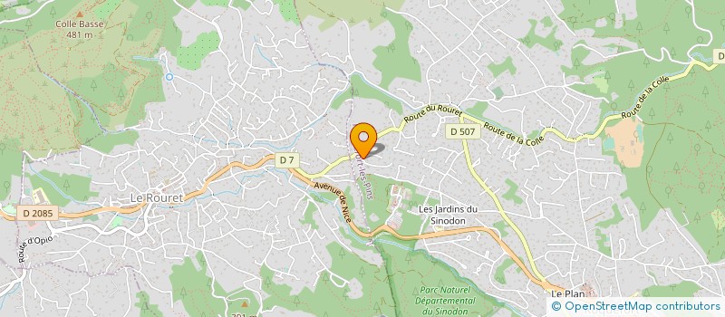 localisation de l'entreprise SCI DU 5 RUE DU MOULIN JOLY  ROQUEFORT-LES-PINS