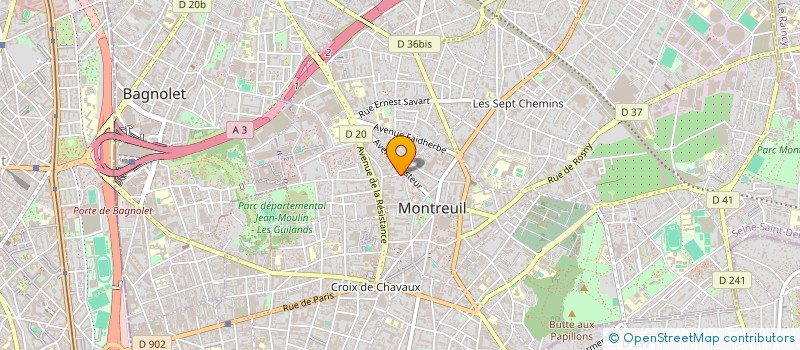 localisation de l'entreprise SCI DU 5 RUE HOCHE à MONTREUIL