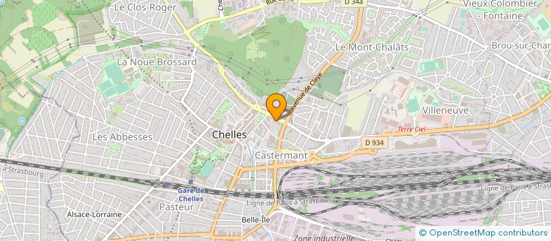 localisation de l'entreprise SCI DU 5 RUE JEAN JAURES  CHELLES