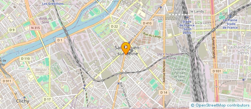 localisation de l'entreprise SCI DU 5 RUE LORGET ST DENIS  SAINT-OUEN-SUR-SEINE
