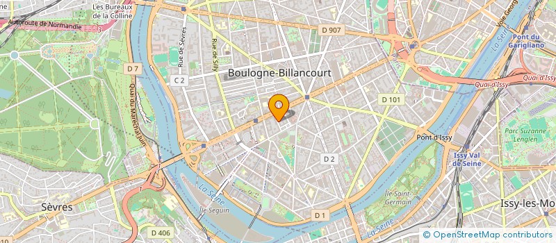localisation de l'entreprise SCI DU 5 TER RUE HEYRAULT à BOULOGNE-BILLANCOURT