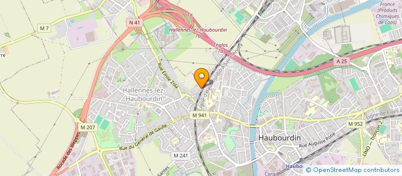 localisation de l'entreprise SCI DU 50  ENGLOS