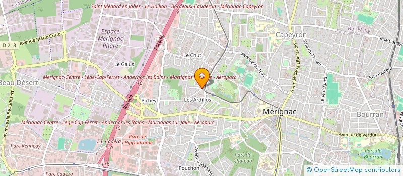 localisation de l'entreprise SCI DU 50 AV DR NANCEL PENARD à MERIGNAC