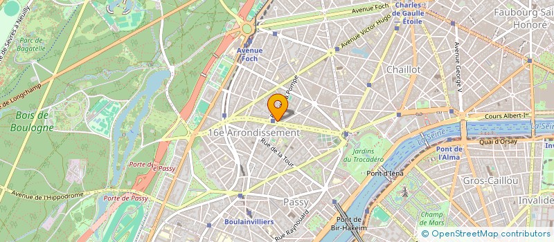 localisation de l'entreprise SCI DU 50 AV GEORGES MANDEL  PARIS